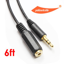 Premium 6Ft/1.8M 3.5Mm Male To 3.5Mm Female Audio Extension Gold Cable - $15.99