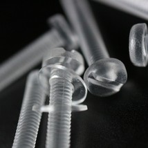 50x Slotted Round Head Screw, Acrylic Plastic, M3 x 20mm-
show original title... - $26.12