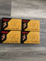 Rca 90 Minute Blank Audio Cassette Tapes Stereo Hi Fi Brand Sealed RC90 Qty 4 - $10.89
