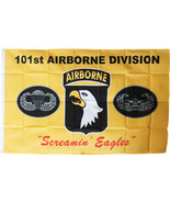 101st Airborne Division - 3&#39;X5&#39; Polyester Flag (Yellow) - $15.60