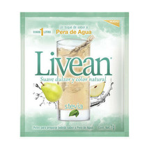 Livean Drink Mix~Pear Flavor Sweetened w/ STEVIA~7g ea. Get 10 pk&#39;s - $16.69