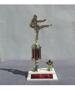 Karate Woman - Large Third Place Trophy - Mint  Condition - Black Belt A... - $49.00