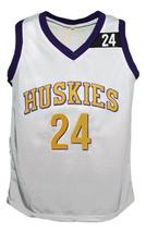 A.Tyler #24 The 6th Man Movie Huskies Basketball Jersey New White Any Size image 4