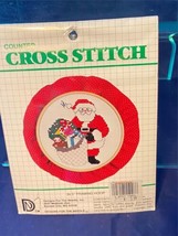 1983 Counted Cross Stitch Craft Kit Designs For The Needle Christmas Santa NIP - $9.49