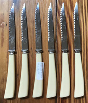 Old Homestead 5 Knives 7 pc set with Butcher Block Cutlery Stainless (KK31)
