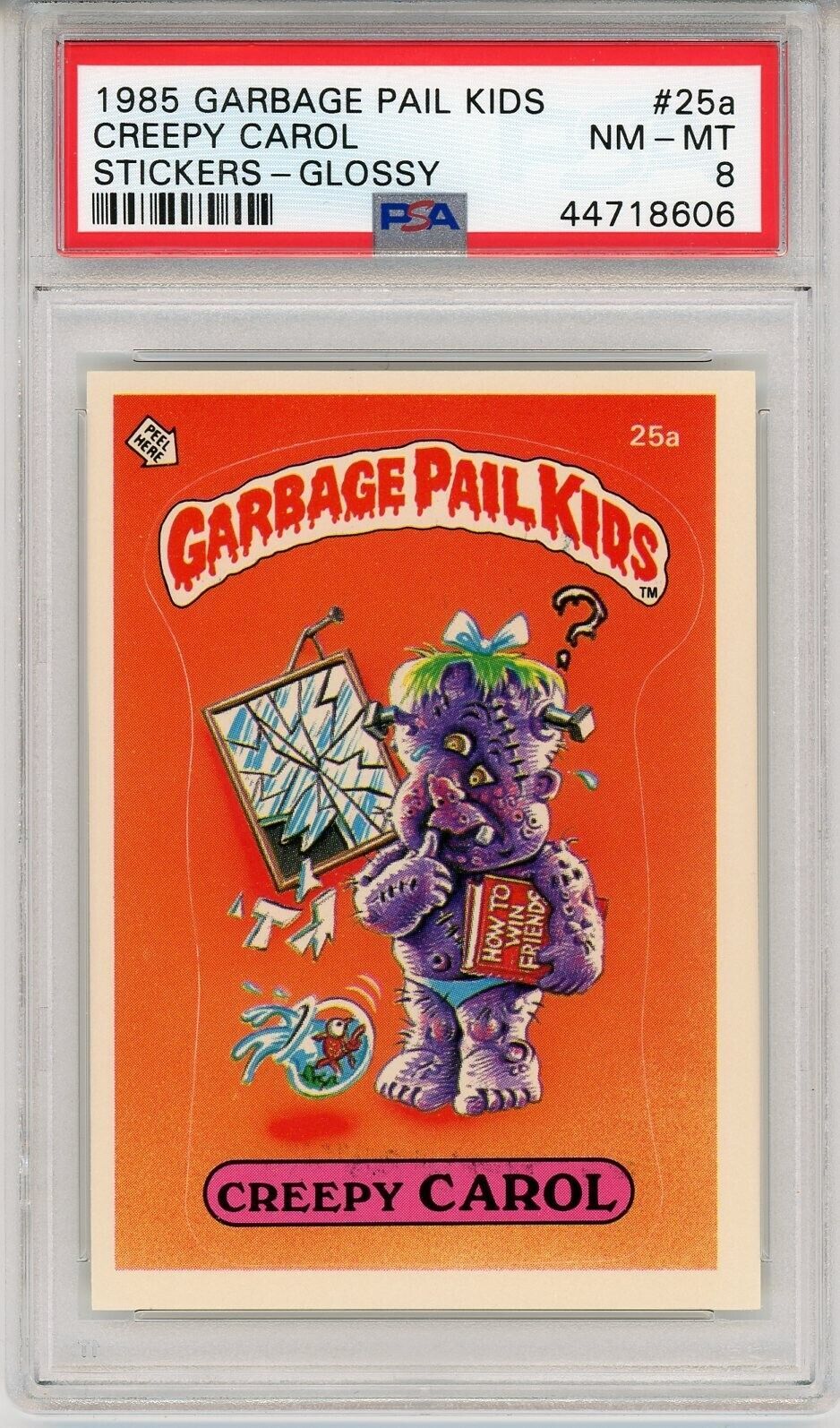 1985 Topps OS1 Garbage Pail Kids Series 1 CREEPY CAROL 25a Matte Card ...