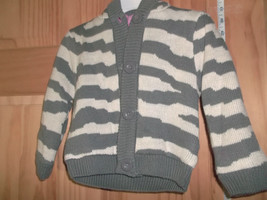 Wonder Kids Baby Clothes 18M Infant Girl Hooded Sweater Zebra Outerwear ... - $23.74