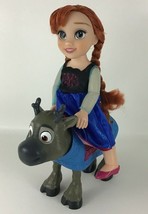 Disney Frozen Anna Toddler 14&quot; Doll with Outfit Young Sven Reindeer Pet ... - $45.69