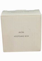 Avon Keepsake Jewelry Round Silver Trinket Box 2.5" Diameter 2003 - $14.85