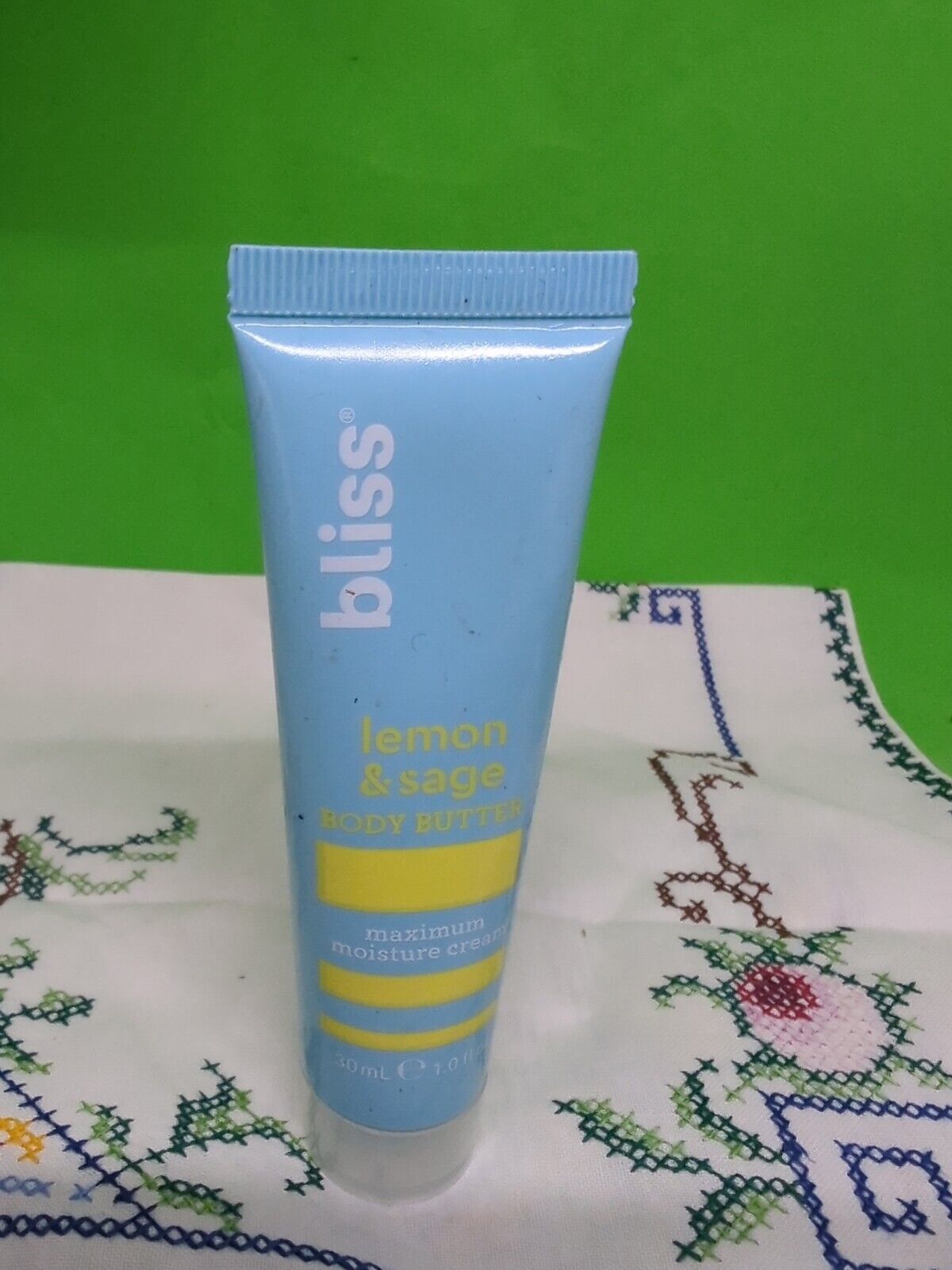 BLISS Lemon Sage BODY BUTTER Maximum Moisture Cream 1fl oz Travel Size ...