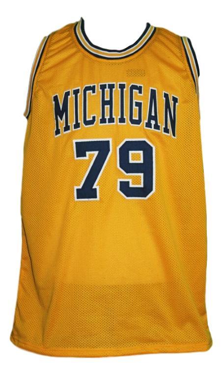 Aaliyah  79 custom college basketball jersey yellow   2