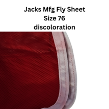 Jacks Mfg Red Horse Scrim Fly Sheet 76 New Without Tags image 3