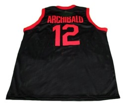 Nate Archibald #12 Clinton High School Basketball Jersey New Sewn Black Any Size image 2