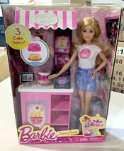 Mattel DMC35 Barbie Careers Bakery Shop Owner Playset with Blonde Doll