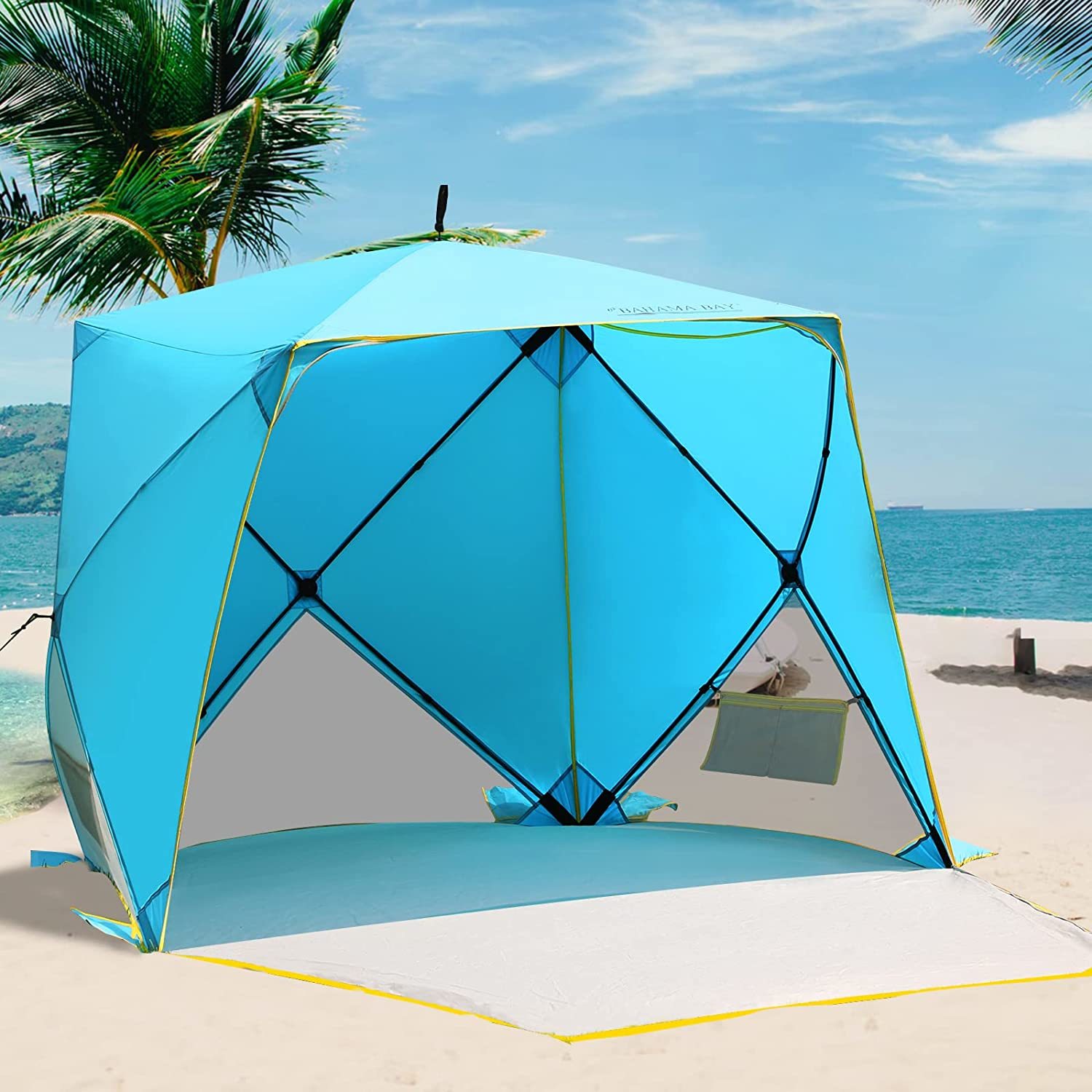 Old Bahama Bay Pop Up Beach Tent, Portable Shade Sun Shelter Upf50 Uv Protection Tents & Shelters