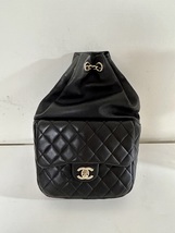 Authentic Chanel Black Quilted Lambskin and 13 similar items