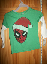 Spiderman Baby Clothes 18M Spider-Man Infant Christmas Santa Shirt Top Superhero - $9.49