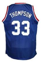 David Thompson Custom Denver Aba Retro Basketball Jersey New Sewn Blue Any Size image 5