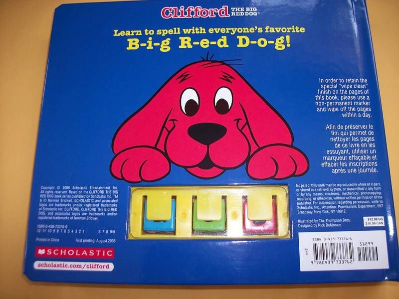 Clifford Scholastic Book Toy Big Red Dog and 50 similar items