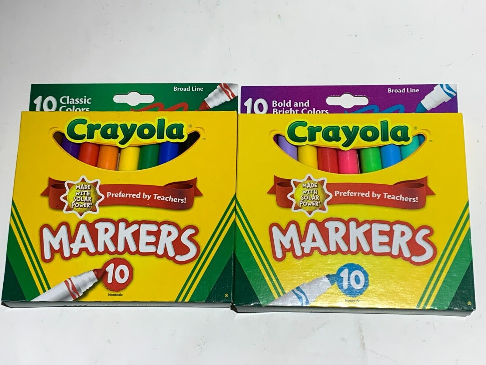 Crayola Marker Set, Bundle of (2) 10Pack 1 Classic & 1 Bold and