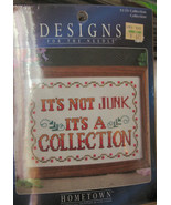 Small Cross Stitch Kit &quot;It&#39;s Not Junk, It&#39;s A Collection&quot;  5&quot;x7&quot; - $5.69