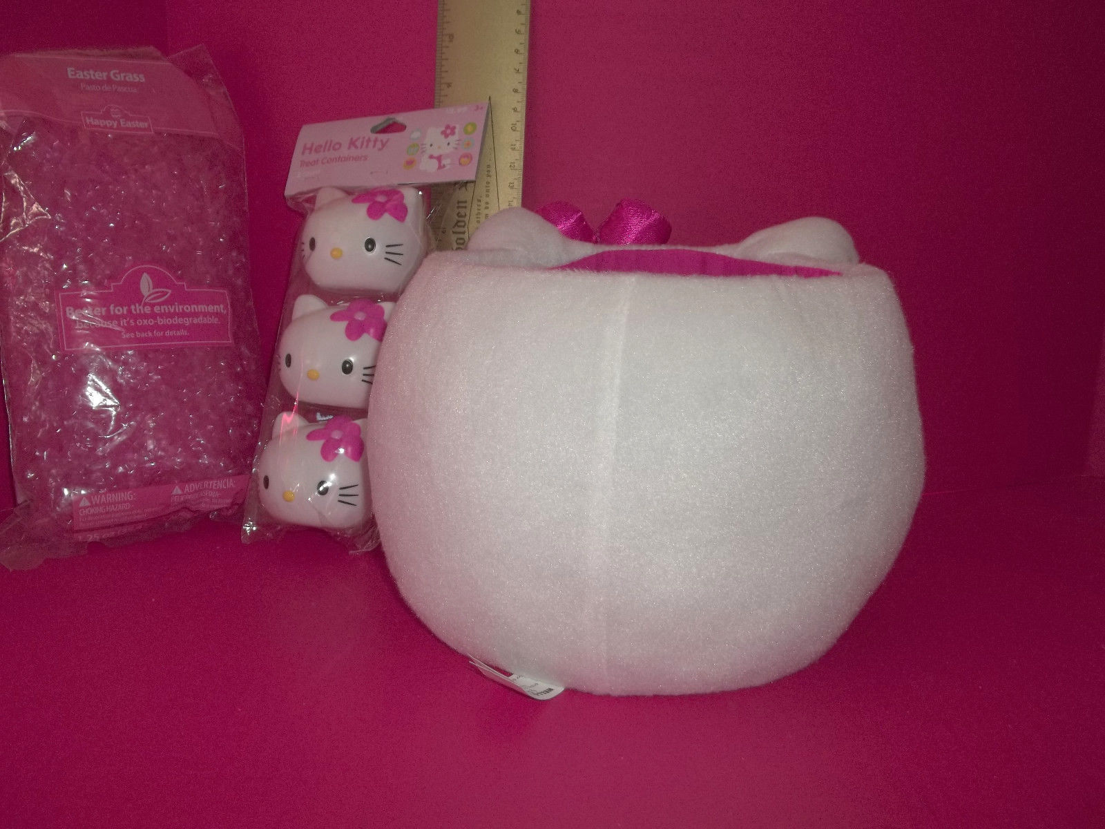 Hello Kitty Plush Easter Basket Gift Set 