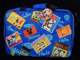Walt Disney Company Mickey's World Tour Kids Overnighter Tote Bag Luggage w/Tags - $39.99