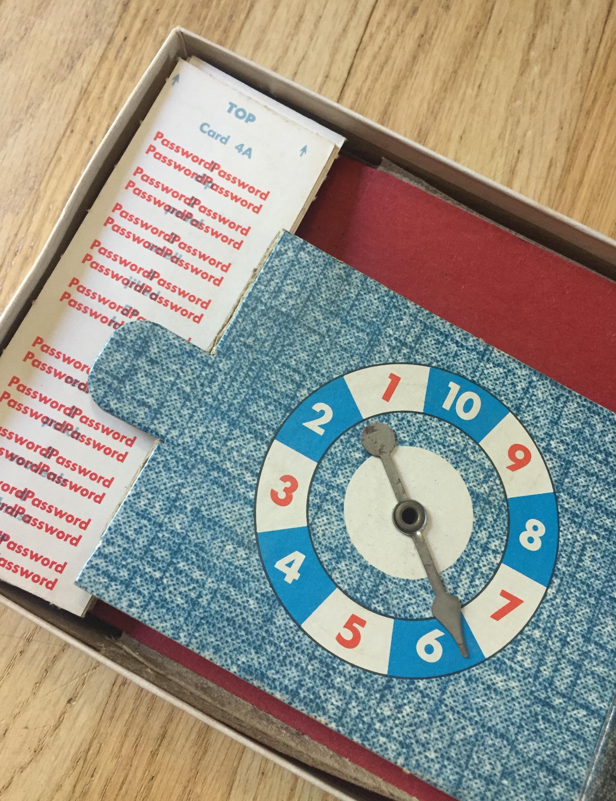 Vintage 1962 Password Game