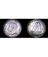 1940 Canada 10 Cent World Silver Coin - Canada - George VI - £19.74 GBP