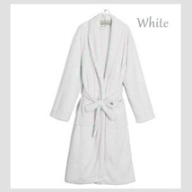 Long Luxury Soft Velvet Coral Fleece Belted Spa Lounger Bathrobe With Pockets image 11