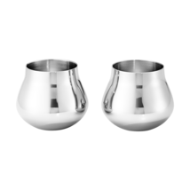 Sky by Georg Jensen Stainless Steel Shot Glass Set 2 Pieces Modern - New - $48.51