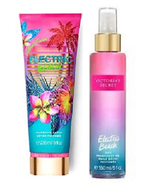 Victoria's Secret Electric Beach Dry Fragrance Oil Spray & Lotion 2
