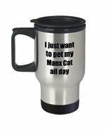 Manx Cat Travel Mug Lover Mom Dad Insulated Lid Funny Gift Car Coffee Te... - $22.74