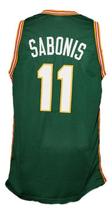 Arvydas Sabonis Lietuva Custom Basketball Jersey New Sewn Green Any Size image 2