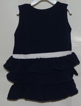 Chicka D Collegiate Licensed Penn State Lions 2T Ruffled Navy Blue Dress image 2