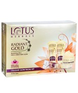 Lotus Herbals Radiant Gold Cellular Glow Facial Kit, For Instant Glow, 1... - $40.70+