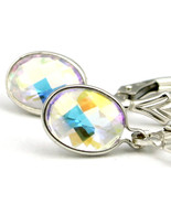 SE001, 8x6mm Mercury Mist Topaz, 925 Sterling Silver Leverback Earrings - $77.83