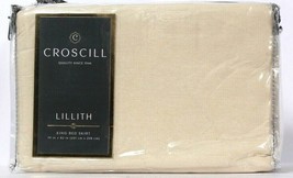1 Count Croscill Lillith Ecru King Bed Skirt 79&quot; X 82&quot; 100% Polyester - $35.99