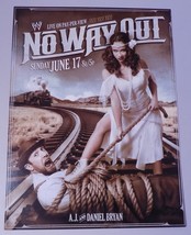 June 17 2012 No Way Out Daniel Bryan AJ Lee PPV WWE Poster 12x16 Sided W... - $29.69