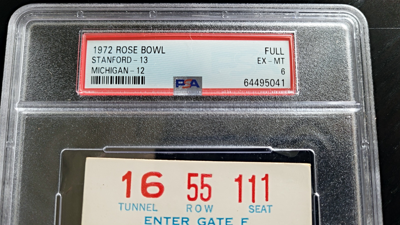 1972 Rose Bowl Ticket Stub Full Complete PSA and 50 similar items
