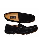 ADOLFO MACLAREN-5 Mens Faux Suede Sz 12 Slip On Loafer Black Suede Shoes - $34.64