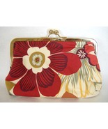 Ava Anemone Floral Print Purse Handcrafted Handbag Fabric Clutch - $70.00