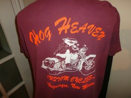Vtg 1992 3D Emblem American Biker Eagle Rose Feather Hog Heaven Tshirt A... - $115.34