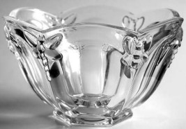 Lenox  Butterfly Meodow Pattern Medium Size Glass Bowl By Lenox Crystal - $70.74