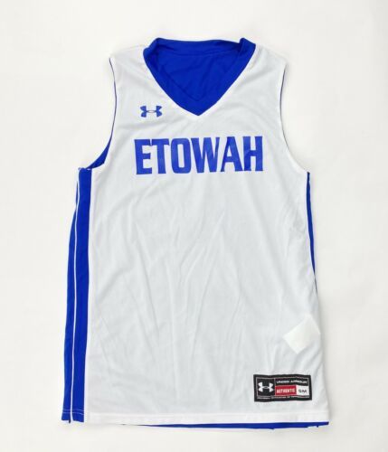 Under Armour Etowah Eagle Reversible Basketball Jersey Men's Small Blue White - $10.80