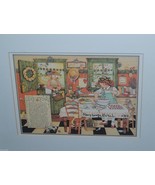 &#39;84 Mary Engelbreit Print &quot;Recipe for Happiness&quot; Signed Dated &#39;88 Framed... - $74.24