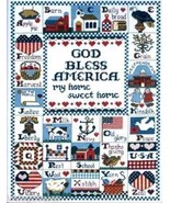 Counted Cross Stitch Kit God Bless America 12&quot; x 16&quot; finished size (PB21) - $24.99