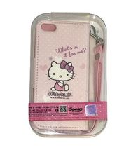 NEW Hello Kitty Apple iPhone 5 Case Cover Wallet Strap Wristlet Pink Sanrio image 3