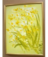 Signed & Framed Woudall "Daffodils"  Art Painting - $289.14