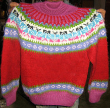 Soft Crew neck sweater for kids, made of Alpaca wool - $65.00